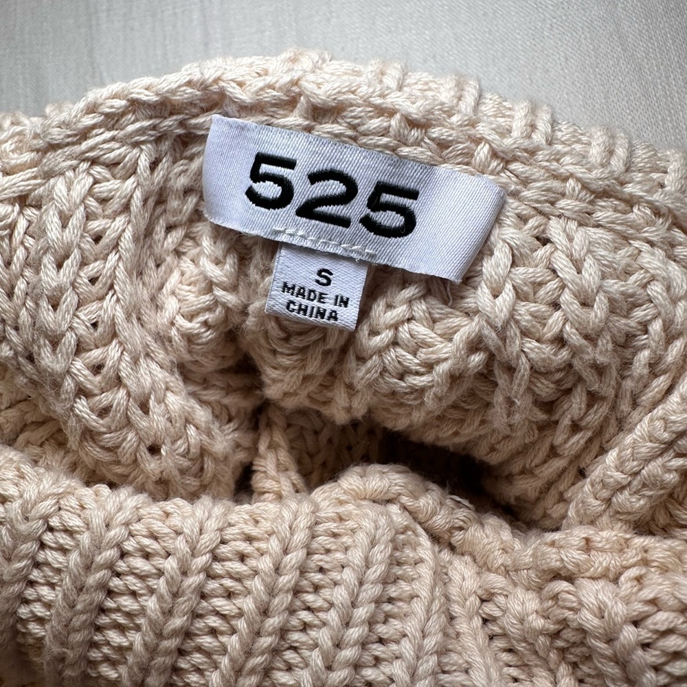 525 America Stella Shaker Stitch Turtleneck Sweater - Picture 5 of 9